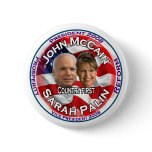 McCain Palin Country First buttons