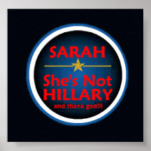 McCain Palin HILLARY Poster