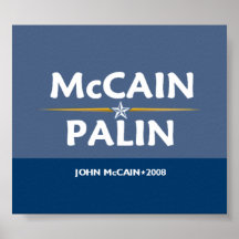 McCain Palin Pres VP Poster