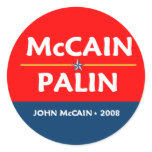 McCain Palin Pres VP Sticker