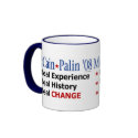 McCain Palin Real Experience Real Change Mug