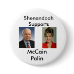 McCain Palin Shenandoah buttons