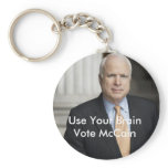 mccain, Use Your BrainVote McCain keychain