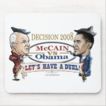 McCain vs Obama Duel mousepads