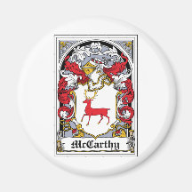 McCarthy Family Crest Magnets