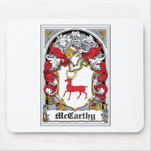 McCarthy Family Crest Mouse Pads