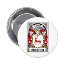 McCarthy Family Crest Pinback Buttons