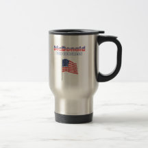 McDonald for Congress Patriotic American Flag Mug