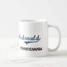Mcdonald Pennsylvania City Classic Coffee Mugs