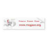 MCG Jazz 25th Anniversary Product Bumper Stickers