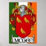 McGee Coat of Arms Irish Flag Print