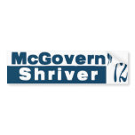 McGovern Shriver 1972 bumper stickers