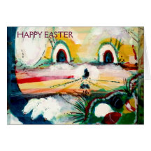 MClairArt's Funny Sun Faces Easter Bunny Card