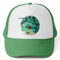 MClairArt's Funny Sun Faces St. Patrick's Gifts Mesh Hats