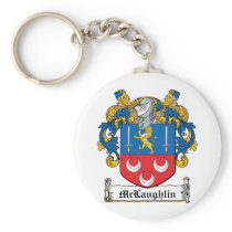 McLaughlin Family Crest Key Chains
