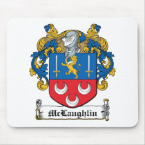 McLaughlin Family Crest Mouse Mats