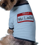 McLovin pet clothing