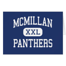 McMillan Panthers Middle Miami Florida Greeting Card
