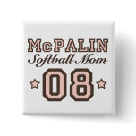 McPalin Softball Mum Button 08