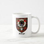 McTigue Clan Crest Badge Tartan Coffee Mug