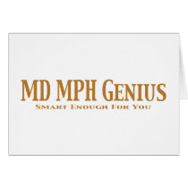 MD MPH Genius Gifts cards