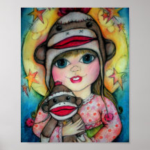 Me and My Sock Monkey Friend Posters