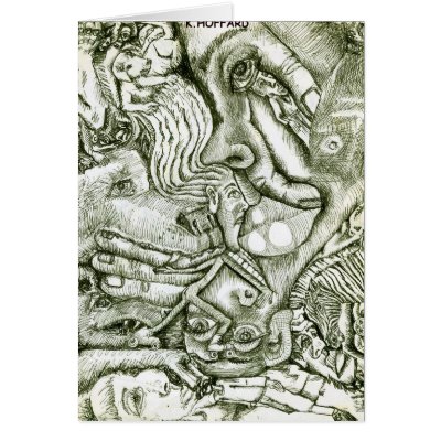 "Me" Greeting Cards by Hoffard