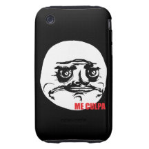 Me Culpa - iPhone 3G/3GS Black Case Tough iPhone 3 Case