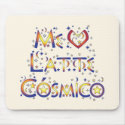 Me Encanta Latte Cósmico mousepads
