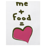Me + Food = Love flyers
