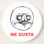 me gusta face rage face meme humour lol rofl beverage coasters