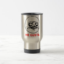 Me Gusta Face with Text Coffee Mugs