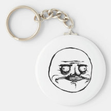 Me Gusta Rage Face Meme Keychains