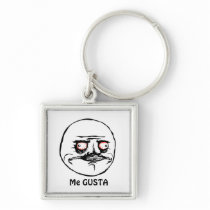 Me Gusta raging comic face Key Chains