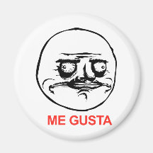 Me Gusta Refrigerator Magnets