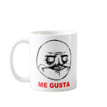 Me Gusta (text) Mugs