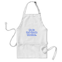 Me Is 3rd Grade Teacher Apron