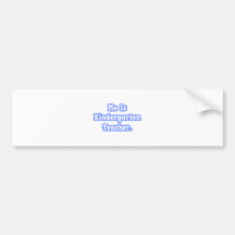 Me Is Kindergarten Teacher Bumper Sticker