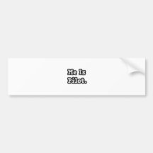 Me Is Pilot Bumper Sticker
