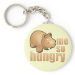 me so hungry funny hippo keychain