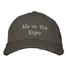 Me vs. the Eiger slogan hat Embroidered Baseball Caps