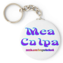 Mea culpa Psychedelic Graffiti Graphic Key Chain