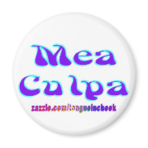 Mea culpa Psychedelic Graffiti Graphic Fridge Magnet