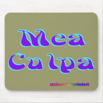 Mea culpa Psychedelic Graffiti Graphic Mousepad