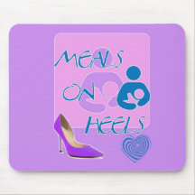 Meals on Heels! Breastfeeding Design Mouse Mat