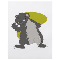mean looking nasty honey badger graphic personalised flyer