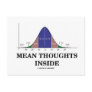 Mean Thoughts Inside (Statistics Humor) Postcards