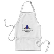 Mean Thoughts Inside (Statistics Humour) Apron
