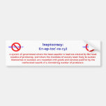Meaning of Ineptocracy Bumper Sticker