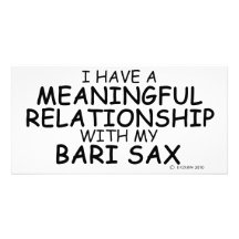 Meaningful Relationship Bari Sax Photo Cards